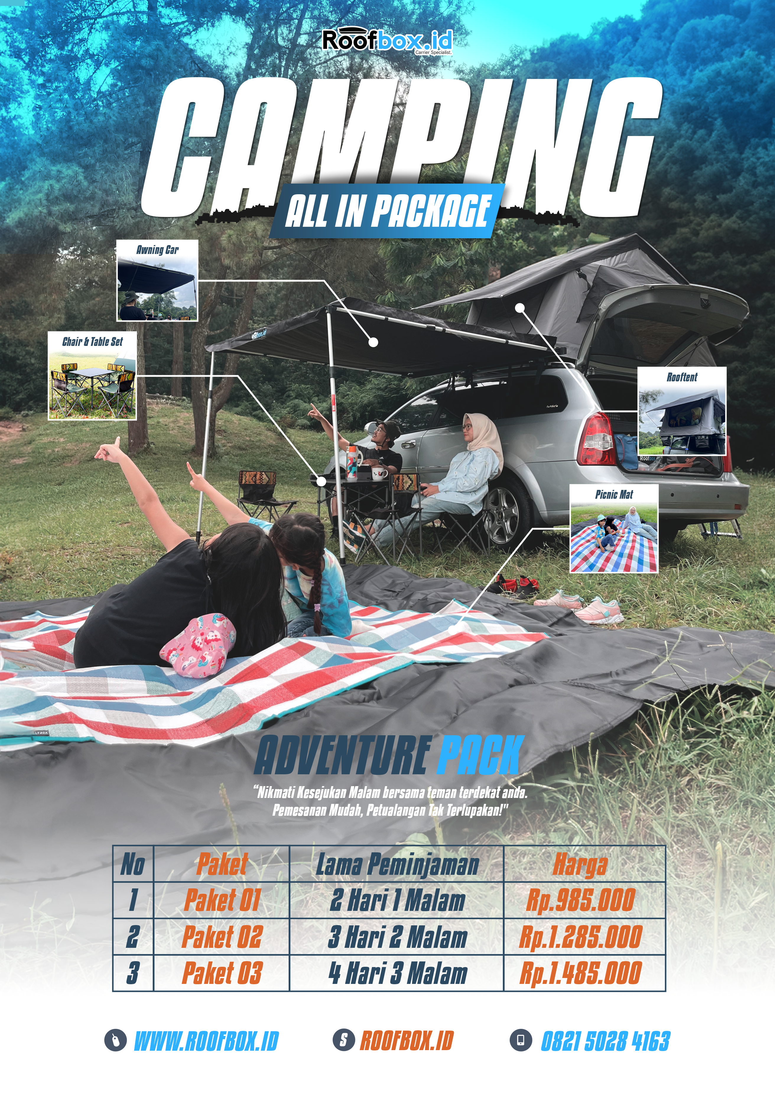 Poster Paket Camping All-In