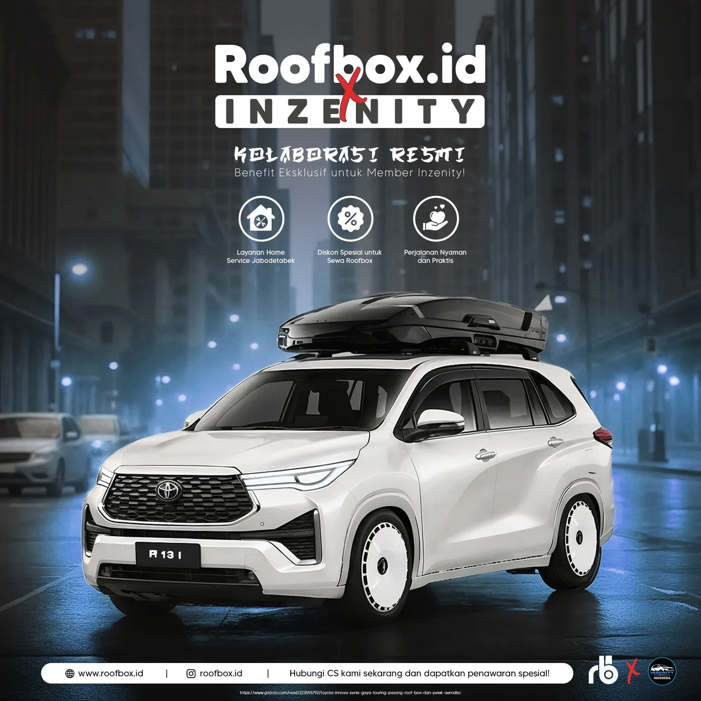 Roofbox.id Resmi Berkolaborasi dengan Inzenity